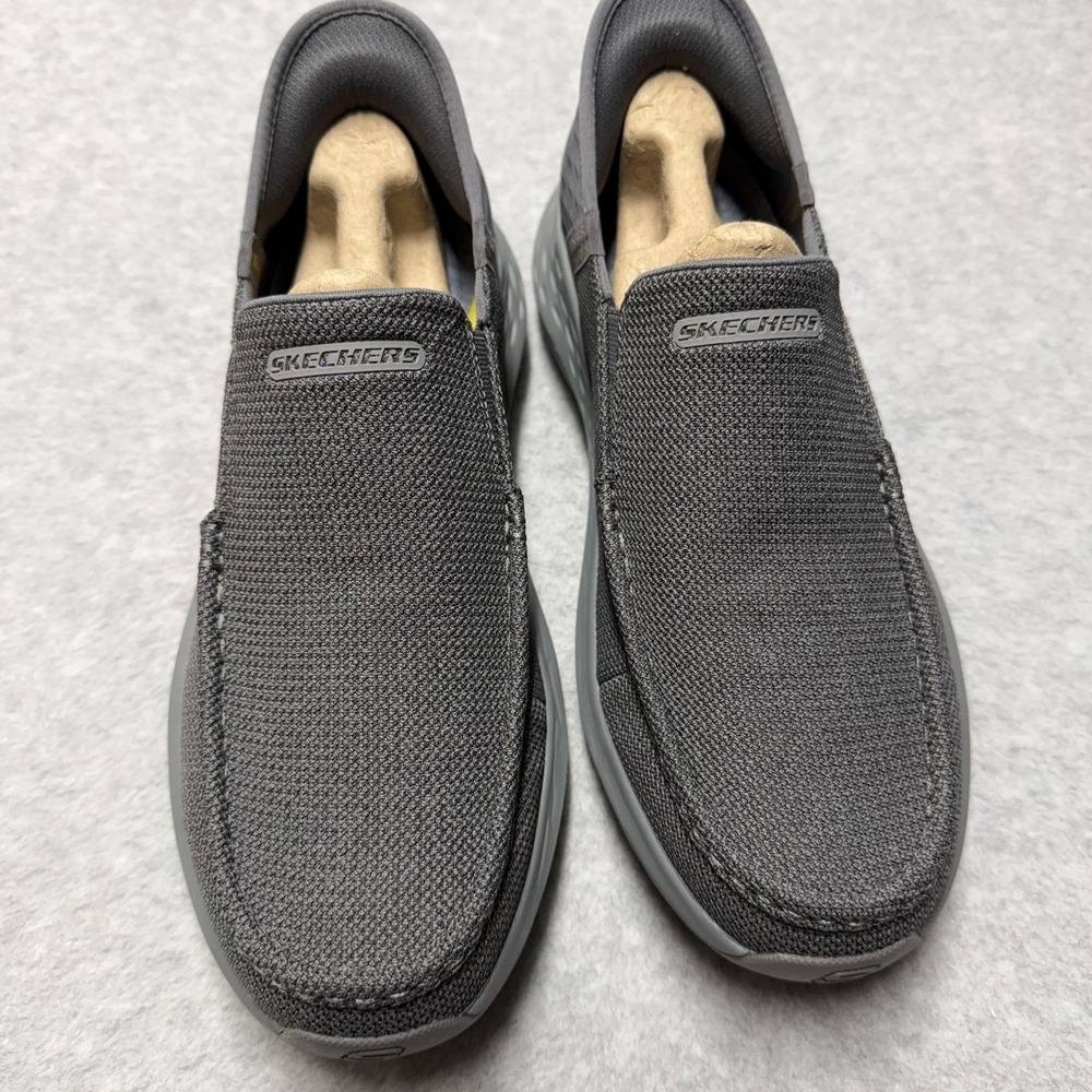 Skechers Slip-Ins Parson-Ralven Shoes Mens 9.5 Gray Vegan Slip On Casual Loafer - Picture 6 of 7